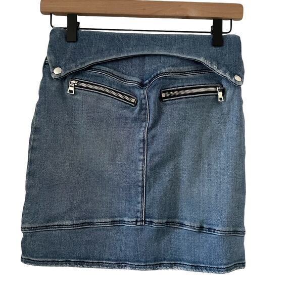 RtA Gisele Deconstructed Cargo Denim Mini Skirt Size S - Picture 3 of 12